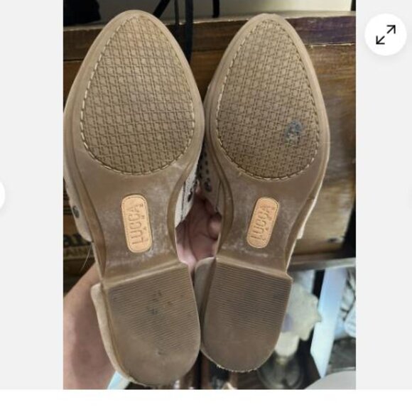 Lucca Lane Kaelyn Portobello Suede Studded Slip-on Loafers Women's size US 6.5 - Picture 6 of 7